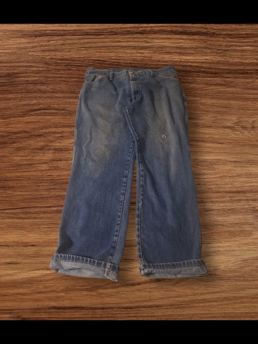 Men's Blue Straight-Leg Jeans